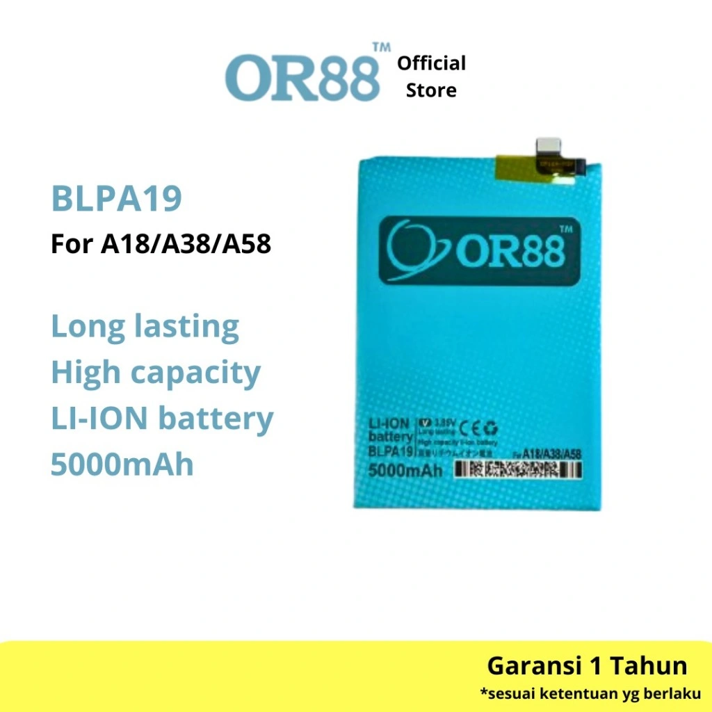 OR88 baterai batre battery double power oppo A79 5G / A58 4G /  A38 5G  / A18 / BLPA19