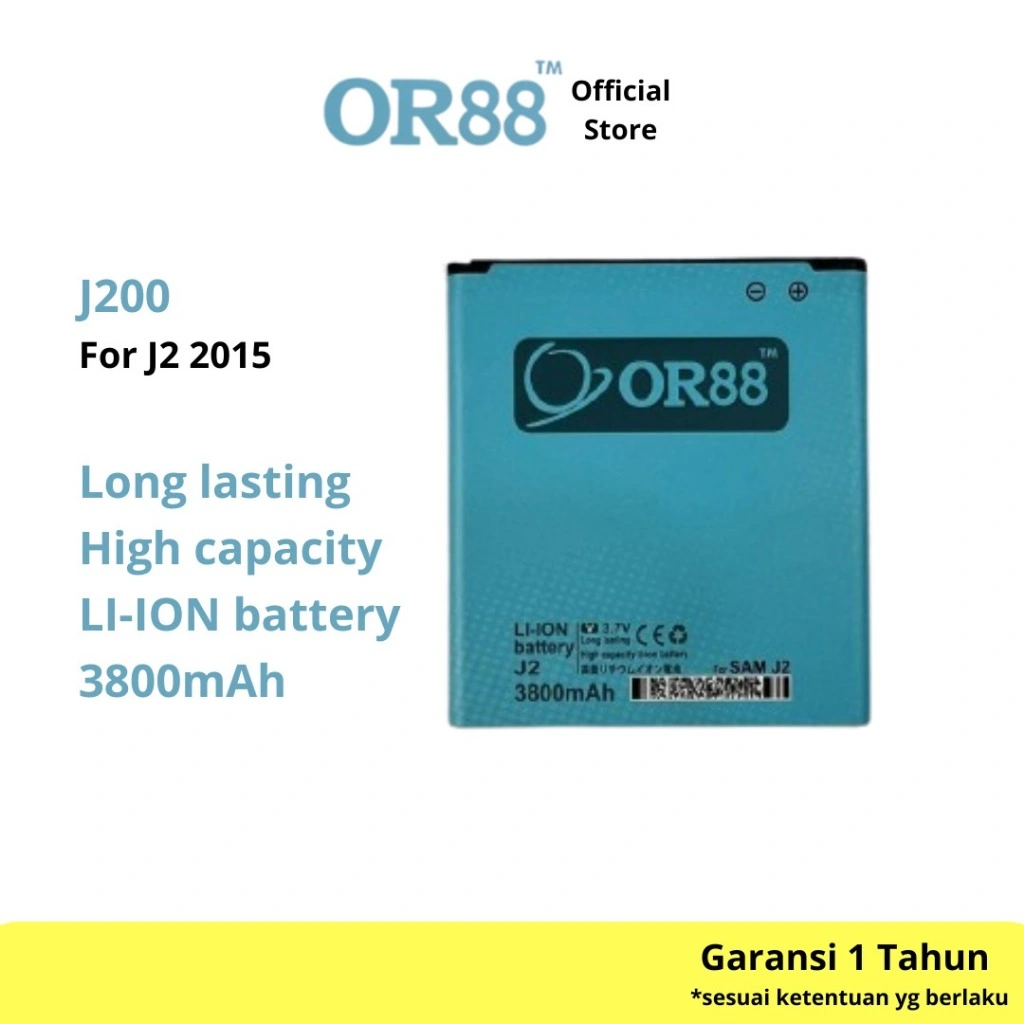 OR88 baterai batre battery double power samsung J2 / J2 2015 / J200 / J200G / G360