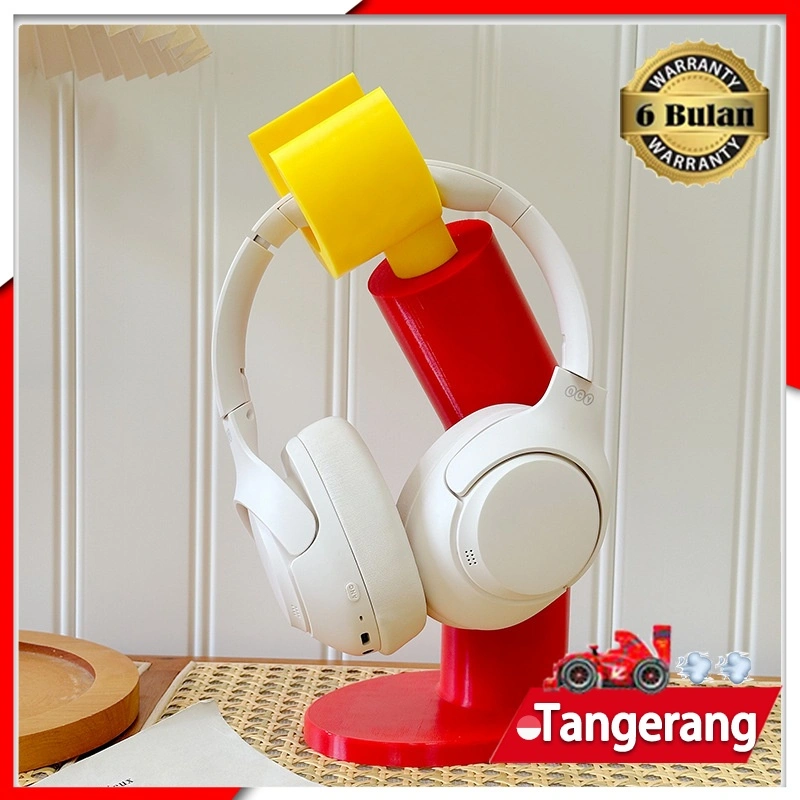 Headphone Stand Holder Bahan PVC Bentuk Kartun Cantolan Headphone Cetak 3D Universal 11,1x7,9x27cm