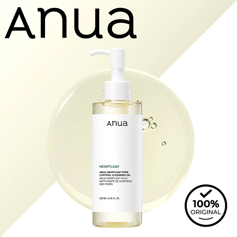 Anua Heartleaf Pore Control Cleansing Oil Deep Clean Make Up Remover And Blackheads Removal 200ML