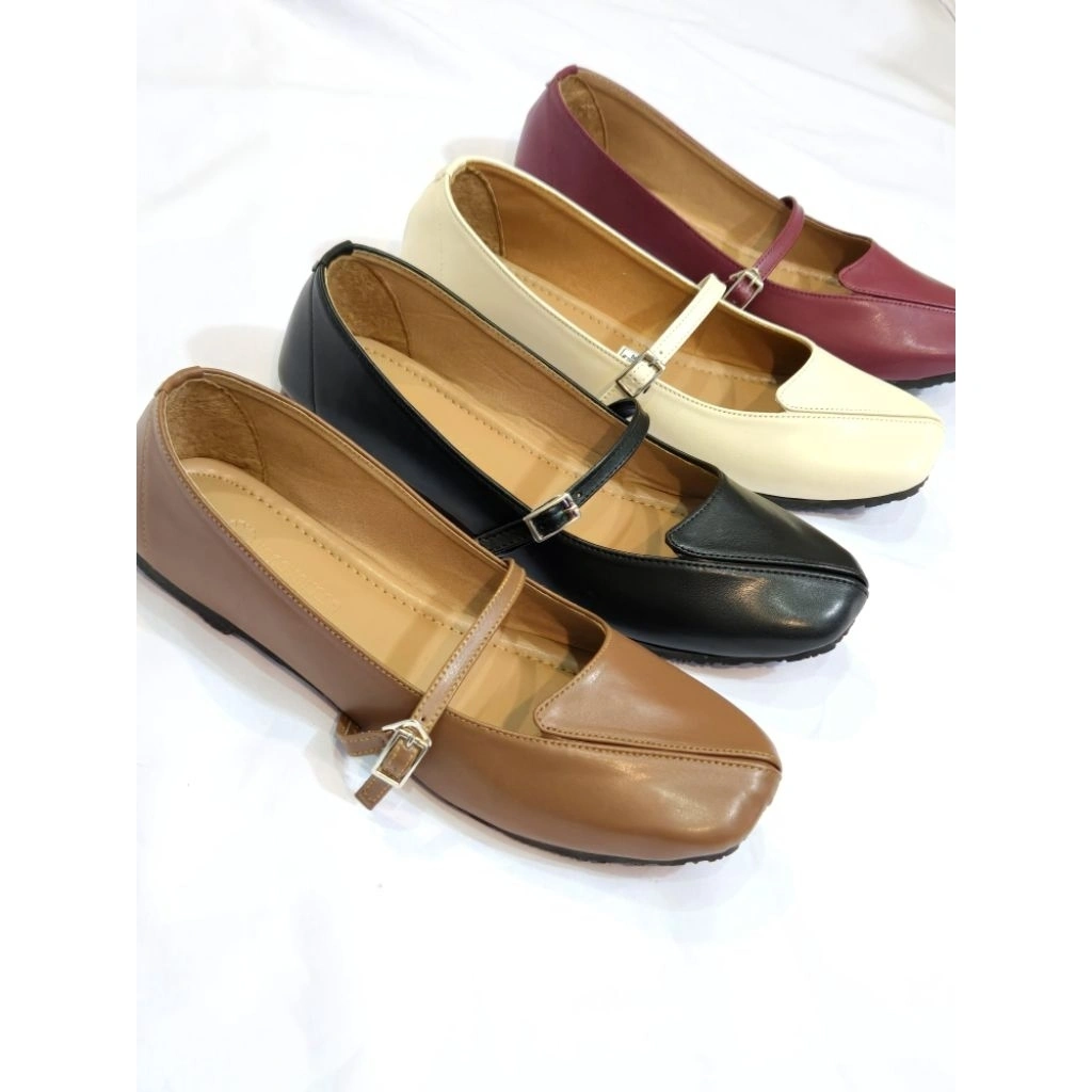 YONGYOHANA - Tabi Maison Sepatu Kerja Elegan Wanita / Flat Shoes Wanita Casual Kekinian