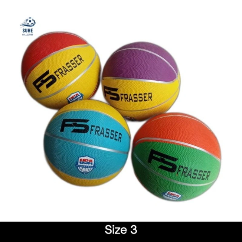 Bola Basket Anak Frasser Size 3 Rubber Murah