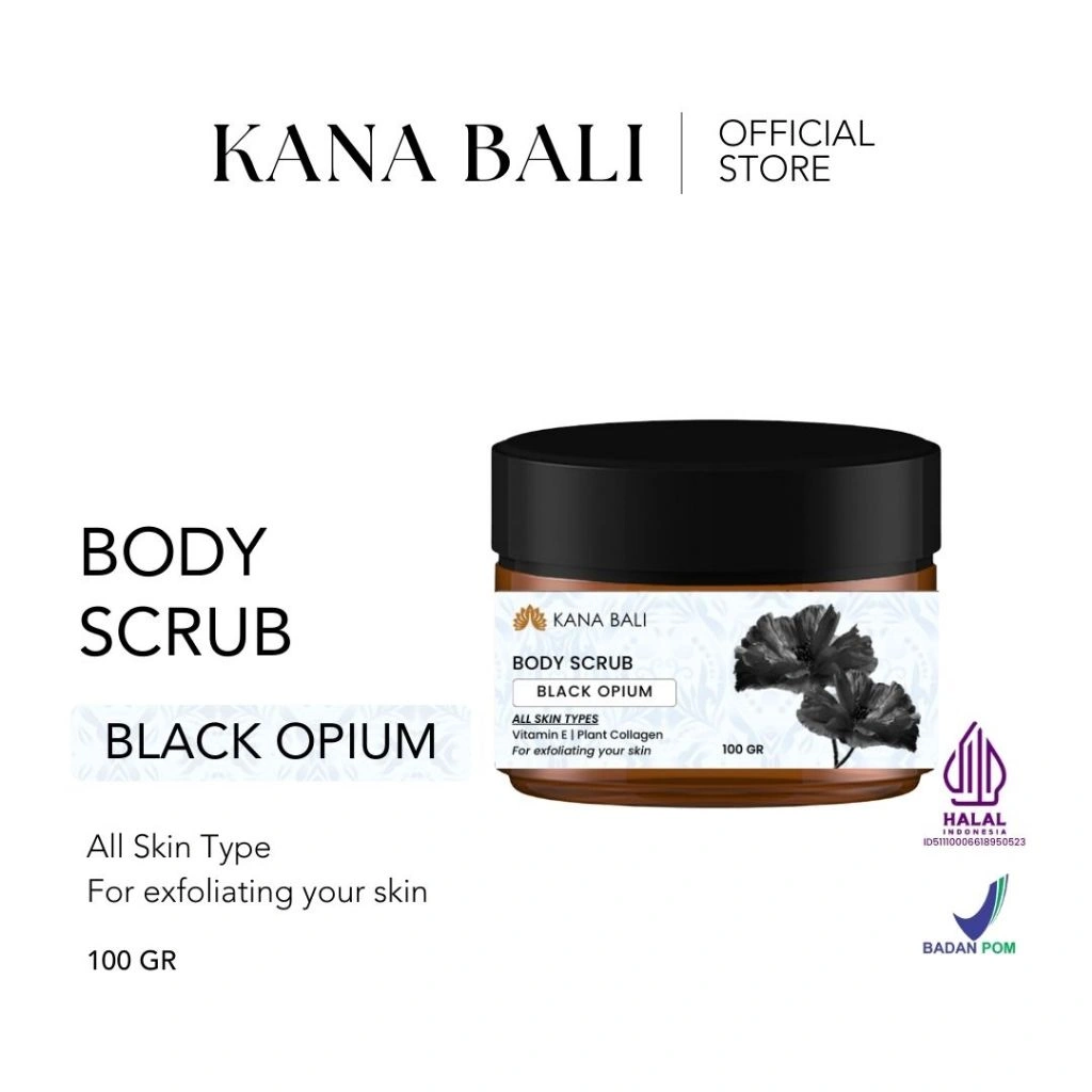 Kana Bali Exfoliating Body Scrub Black Opium - Lulur