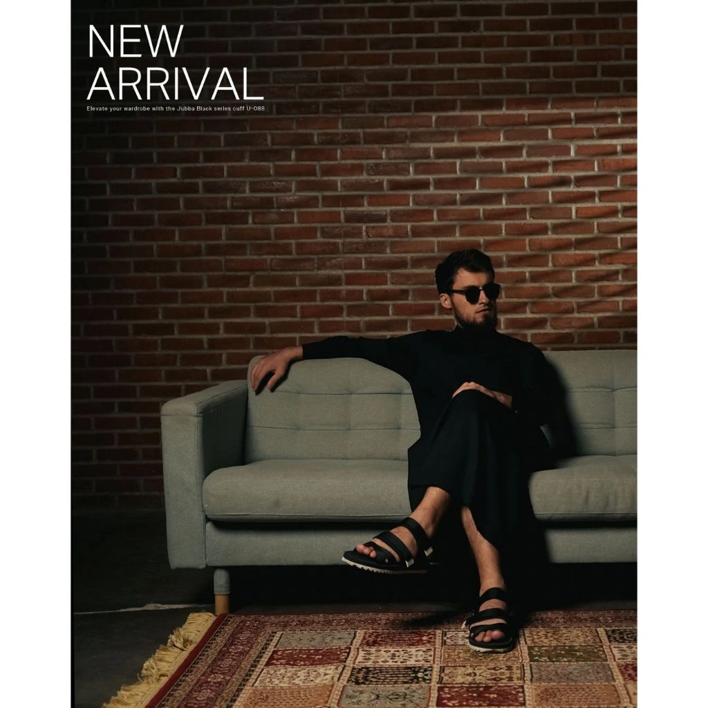 Samase Jubba Saudi Black Series Cuff Lengan Panjang U088 Limited Edition