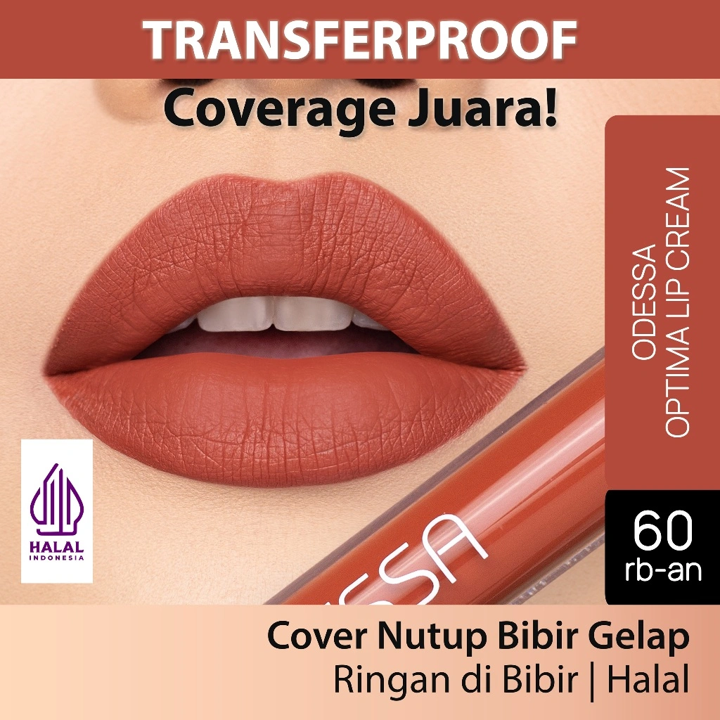 [ Transferproof Tetap Ringan ] ODESSA Optima Lip Matte Cream - Waterproof Matte Ink BPOM Halal OTP