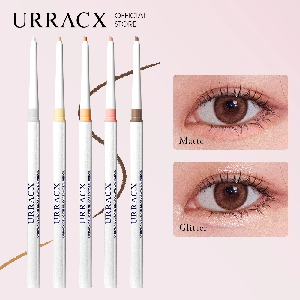 URRACX Aegyosal Pencil Highlighter 3D Glitter Aegyosal Liner Matte Silkworm Eyeliner Pensil Liner Mata Korean Makeup Lucu Dan Unik