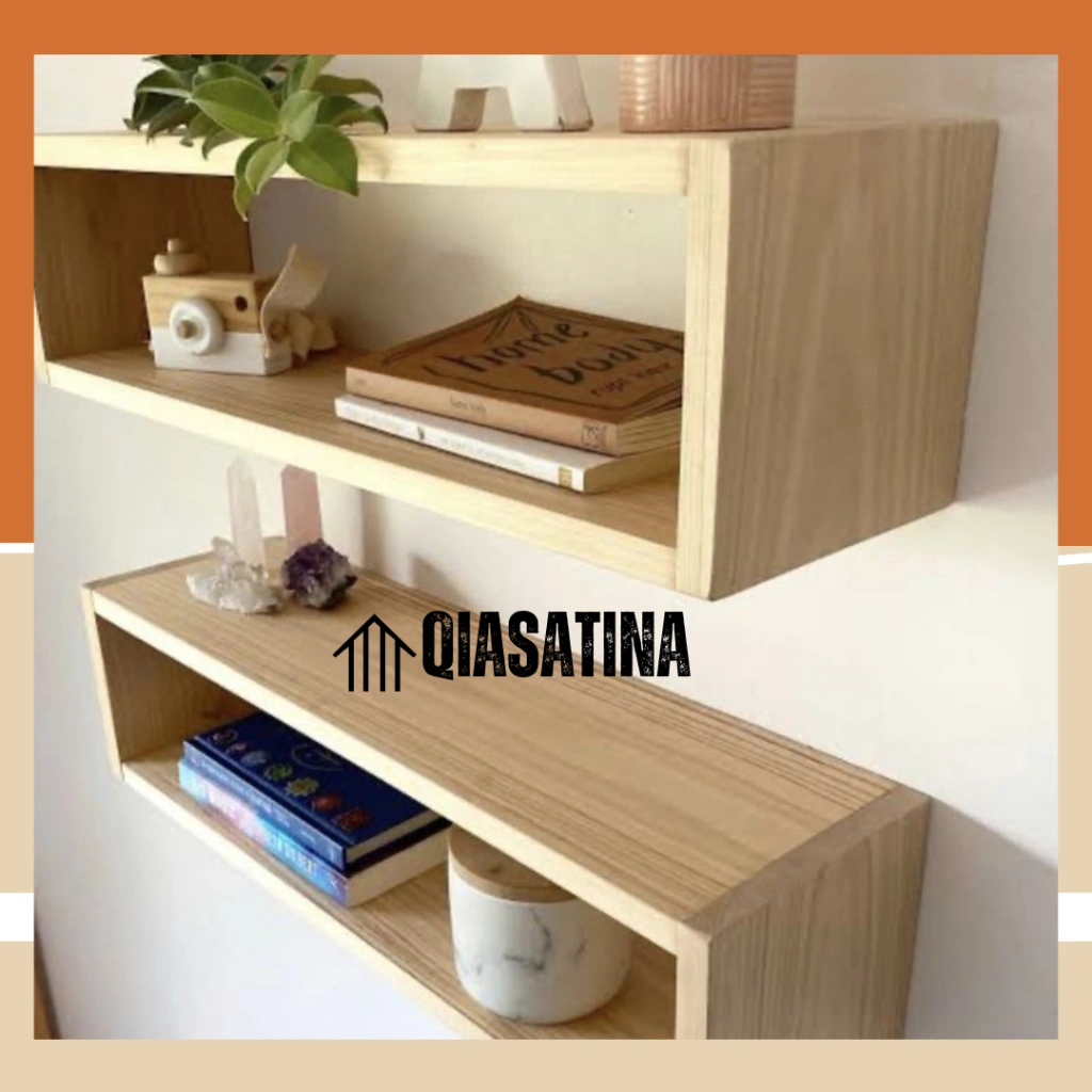 Rak Kotak kubus panjang L 20 cm T 30 cm P 150,60,70,80,90,100,120 cm Tebal 2cm RAK BUKU AMBALAN KUBUS