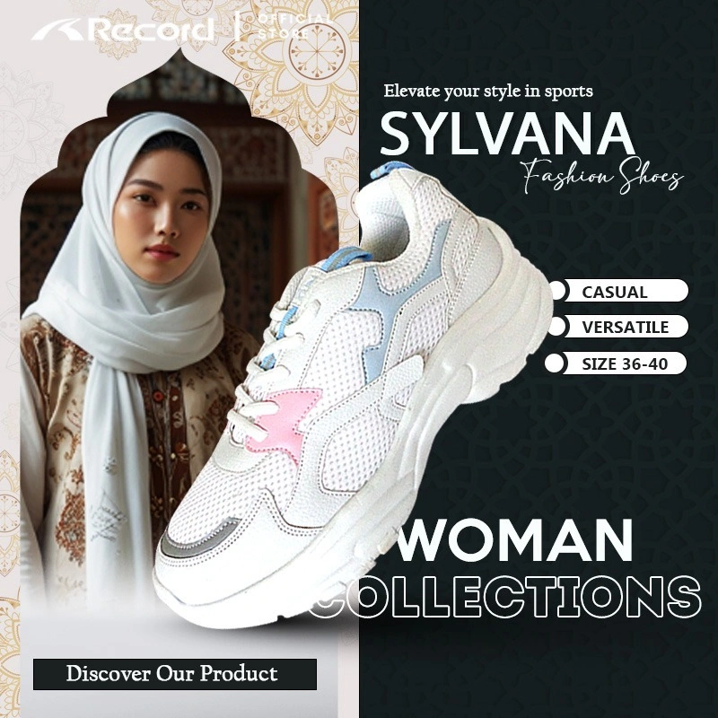 [RECORD SHOES] SYLVANA I Mewah Sneakers Fashion Perempuan SEPATU Wanita Korean Style I Size 36-40