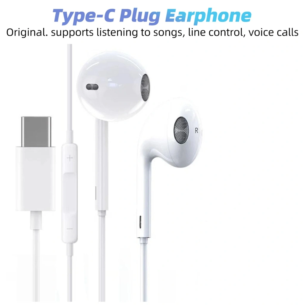 Headset Handsfree Type-C Wired Earphone With Mic