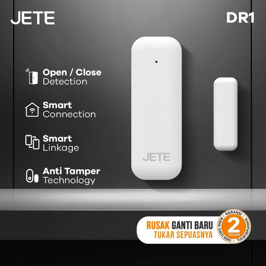 Smart Door Window Sensor JETE DR1 Alarm Wireless WIFI for Smarthome Security - Garansi 2 Tahun