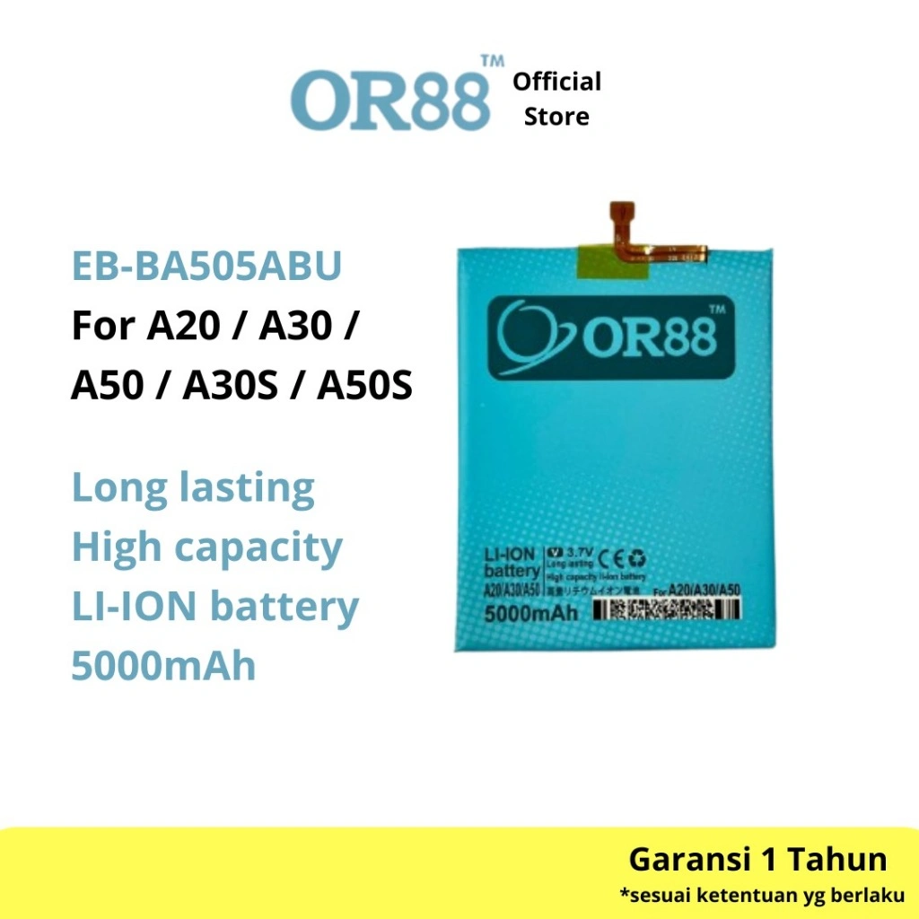 OR88 baterai batre battery double power samsung A20 / A30 / A30S / A50 / A50S / EB-BA505ABU