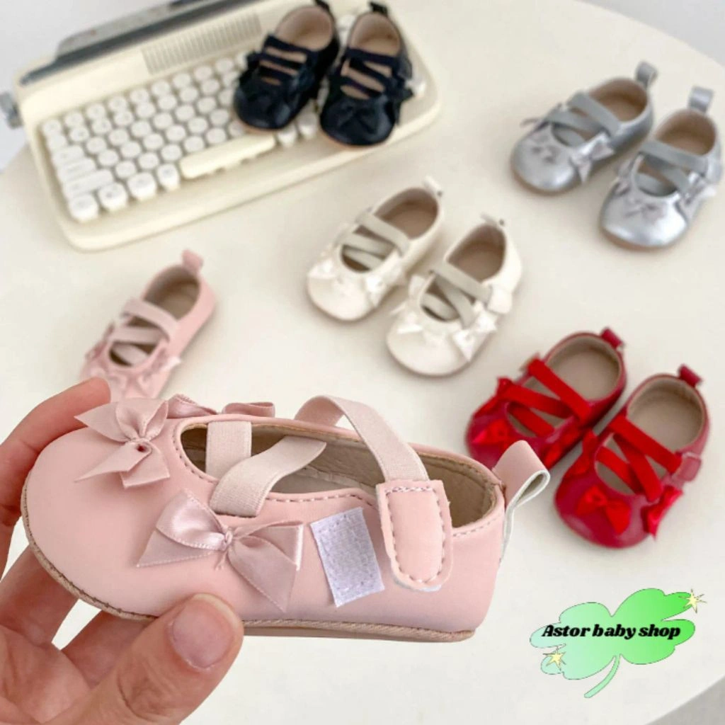 sepatu bayi perempuan princces pita untuk usia anak 1-14 blm