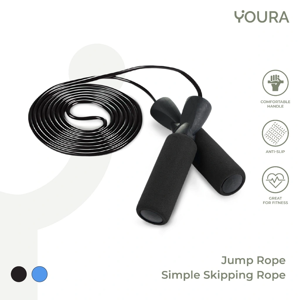 YOURA - Tali Skipping Jumping Rope Skipping Rope Colorful Simple HIGH Quality Alat Olahraga