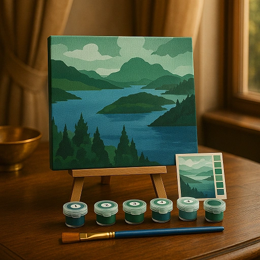 SFO - DIY Paint By Numbers Kit 1 Set - Lake E