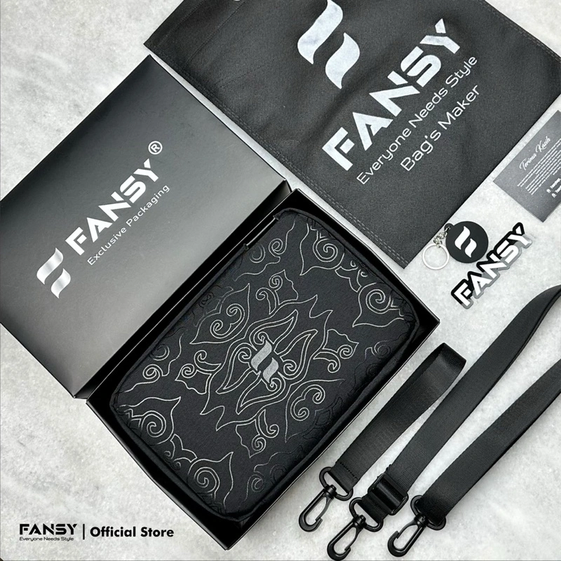 FANSY GEOFREY - CLUTCH HANDBAG WATERPROOF MULTIFUNGSI SLINGBAG PRIA WANITA