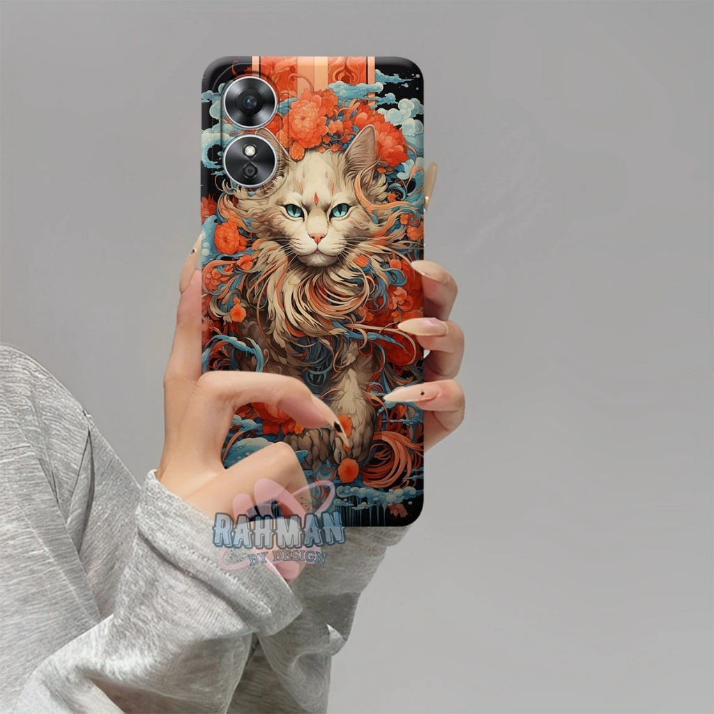 Kaikana Case Oppo A17 / A17K / A18 / A38 / A78 4G / A78 5G / A98 / A58 4G / A58 5G karakter -|NEW F50|- case handphone- fashion case - softcase - hard case - cassing hp - case hp - silikon hp -kondom hp- case & cover hp - kasing hp - Casing smartphone
