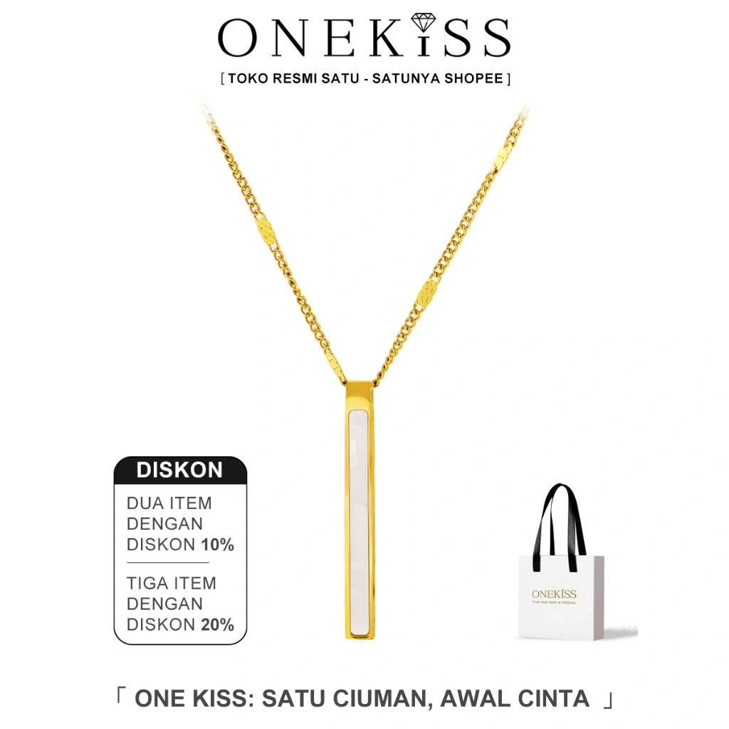 Onekiss - Kalung Titanium Wanita Adjustable Seri Masa Muda – Yang Tunggal - XL-12