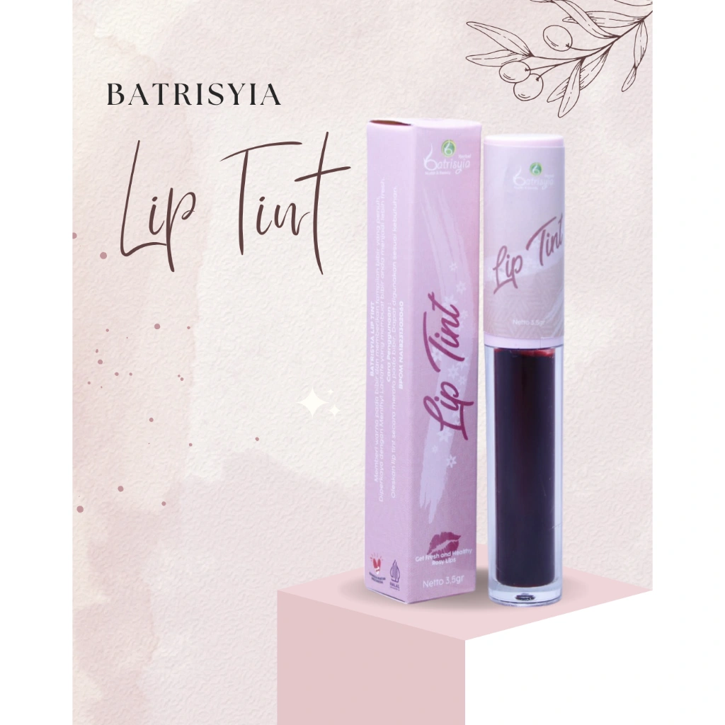 Batrisyia Lip Tint (Natural, fresh dan tahan lama) Exp. 05.2027