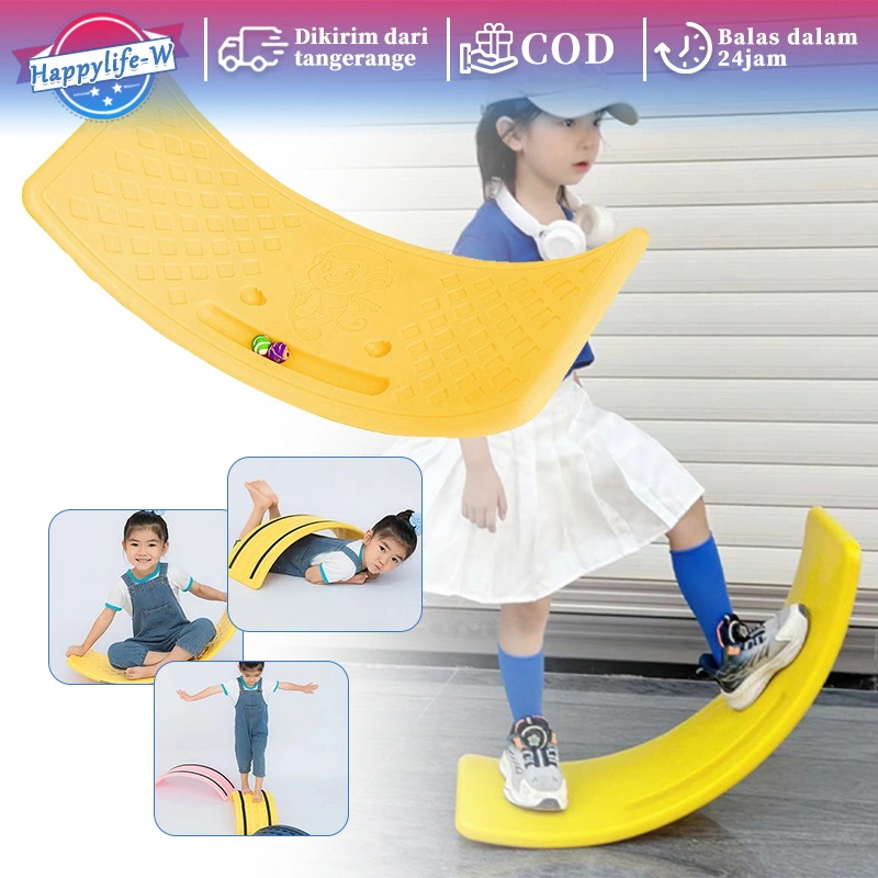 Balance Board Anak Mainan Edukasi Papan Keseimbangan Anak Terapi Sensori Integrasi Mainan Olahraga