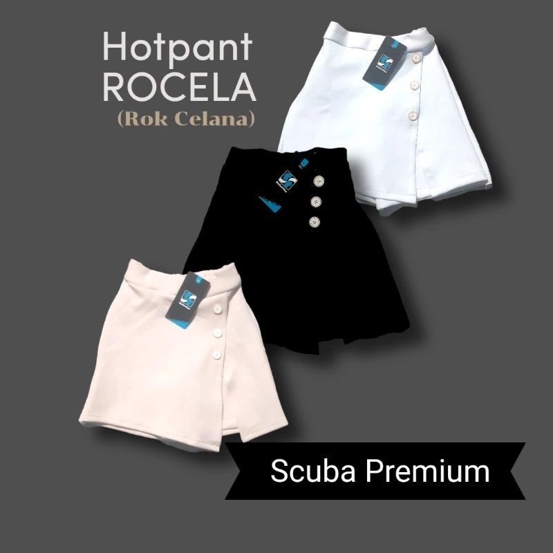 Santika Kids Fashion Anak Perempuan Usia 3,4,5 Tahun - Rocela Hotpant Rok Celana Pendek Scuba Premium - Hotpant Anak Perempuan Terbaru Rok Celana Anak Usia 3,4,5 Tahun - Bawahan Anak Perempuan Rocela scuba Premium