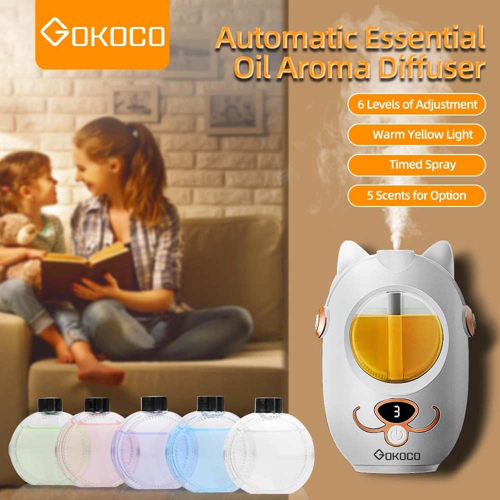 GOKOCO Cute Cat Portable Smart Aromatherapy Diffuser - Humidifier Unit