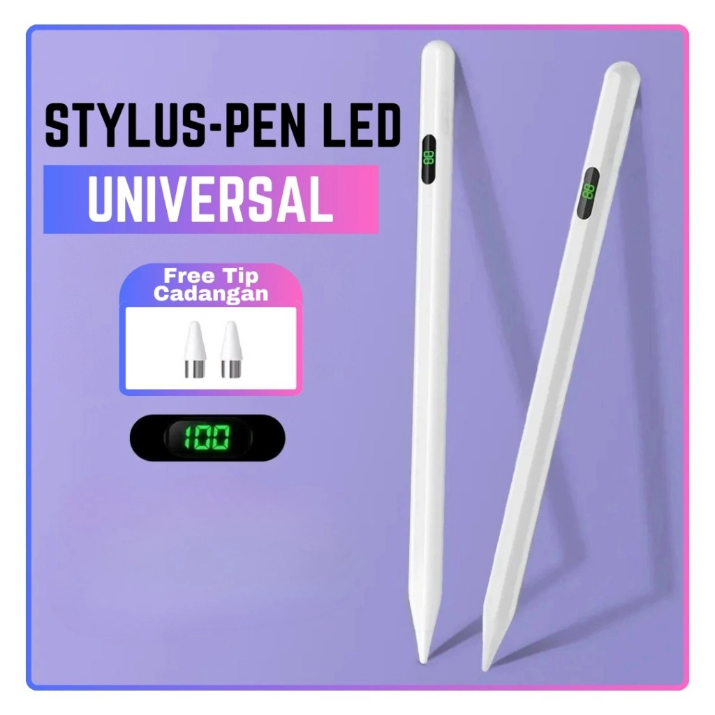 Stylus Pen LED Display Universal Fast Charging Smart Touch for Android iOS iPad Samsung Xiaomi Huawei Free Cable Rechargeable