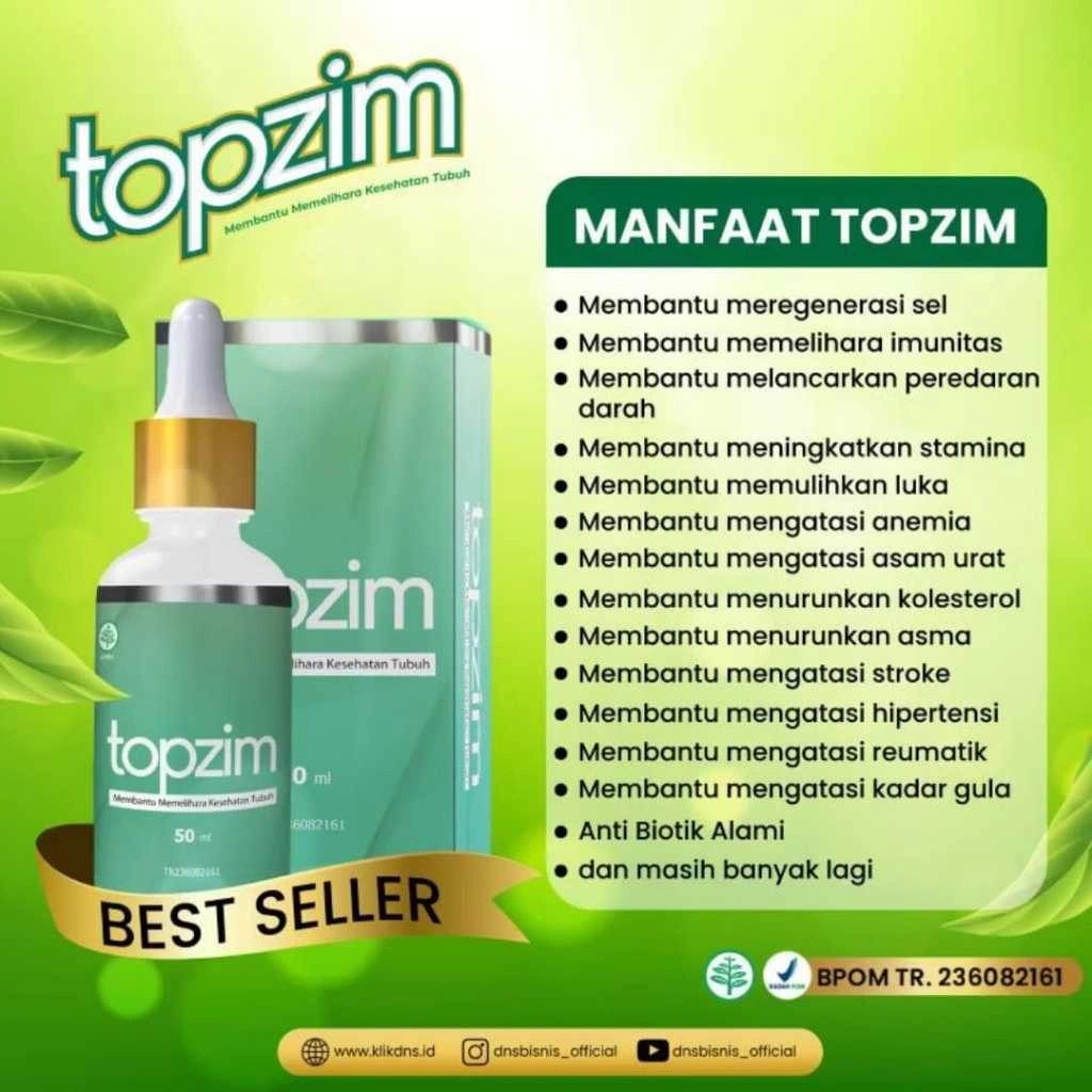 TOPZIM DNS 1 BOTOL 50ML IMUN BOOSTER AJAIB ORIGINAL DINASTY NUSANTARA SUKSES