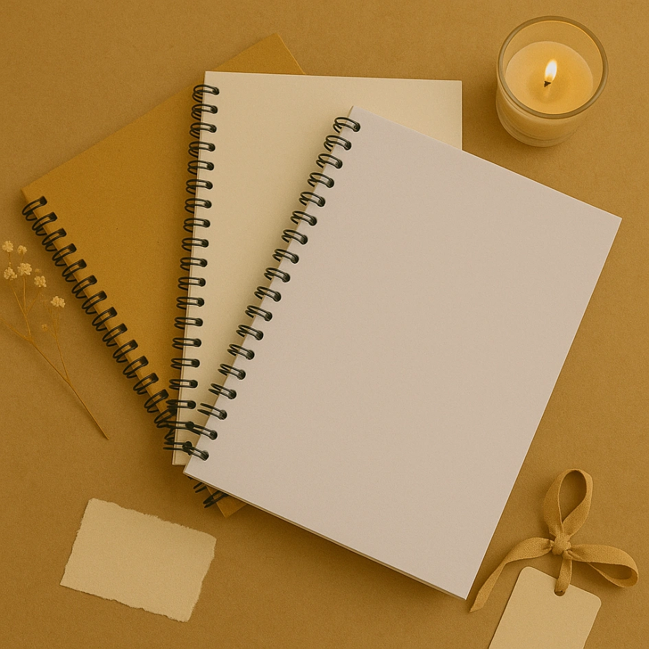 Sketchbook A5 (50 lembar) - Buku Sketsa Desain Gambar - Notebook Gambar Polos Hitam Coklat sketch