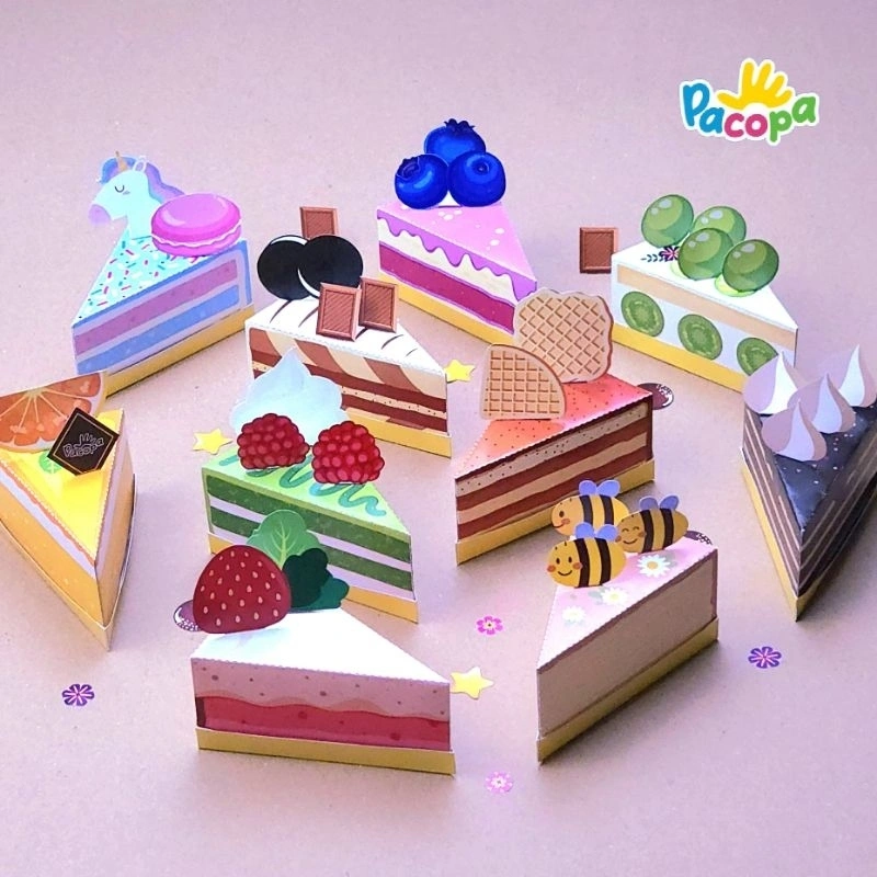 [PACOPA] Paper Craft Cake / Kerajinan Tangan Mainan Edukasi Lucu & Kreatif untuk Anak
