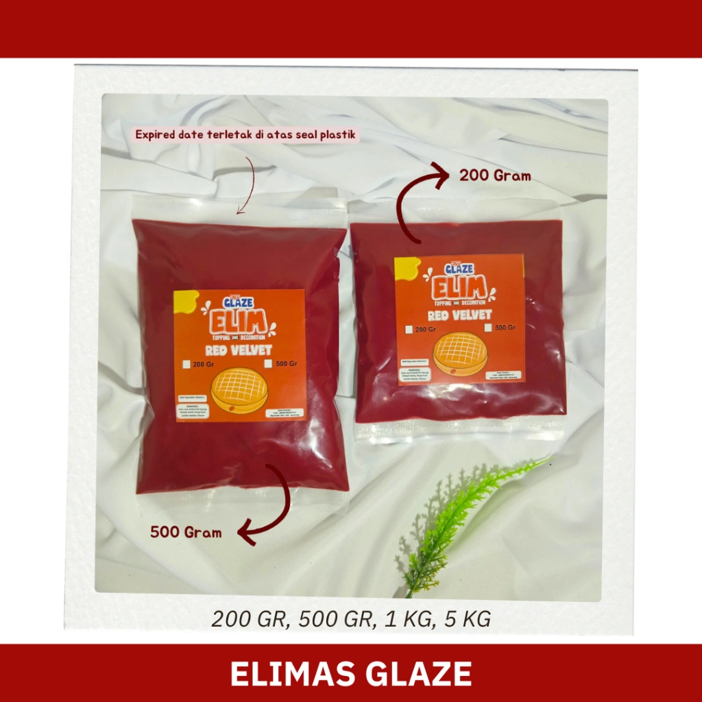 500 Gr Elimas Dipp Glaze Topping Makanan