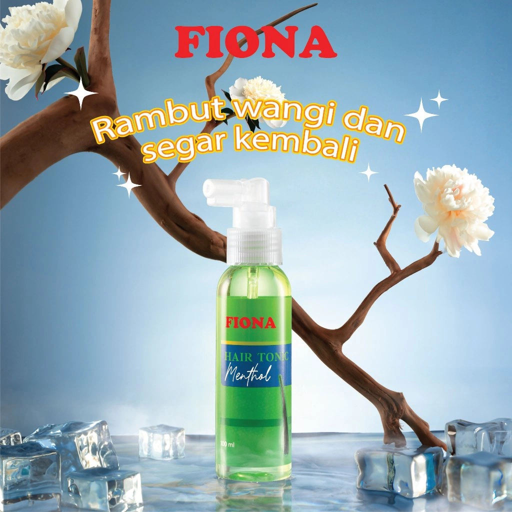 Fiona Hair Tonic Menthol 100ml- Tonik Rambut Untuk Perawatan Rambut Rontok & Ketombe
