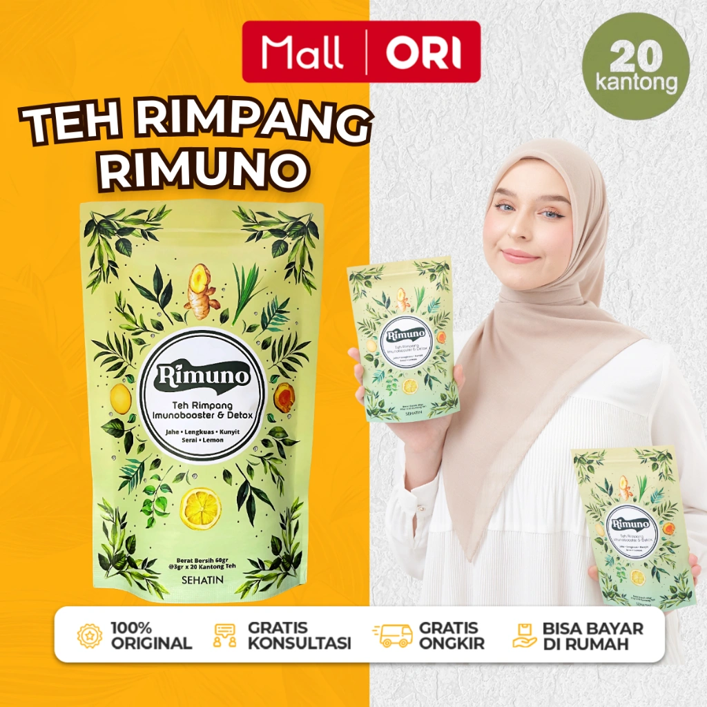 Teh Rimpang Rimuno Imunobooster Detox ala JSR Teh Rimpang Celup Rempah Diet Herbal Terbaik