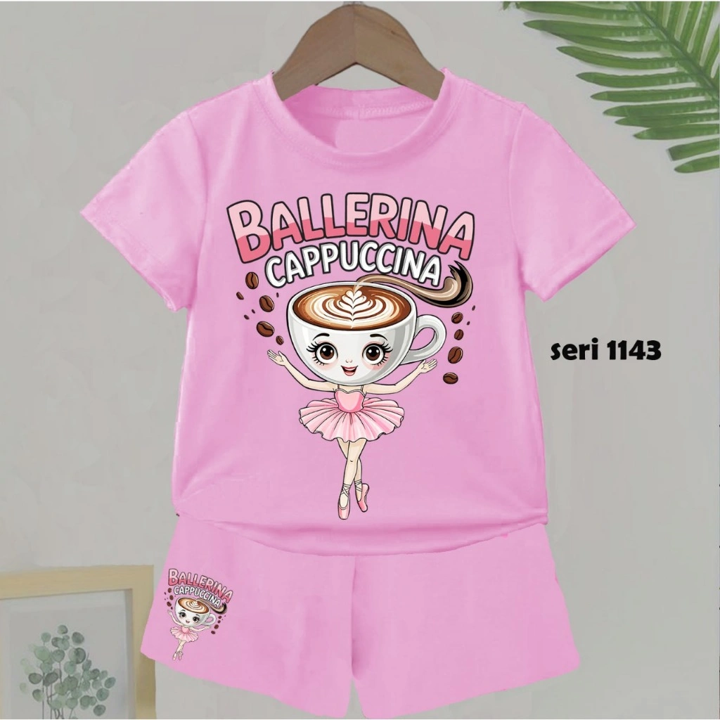 COD GAMBAR BALERINA CAPPUCCINA SETELAN ANAK PEREMPUAN 1 SAMPAI 10 TAHUN