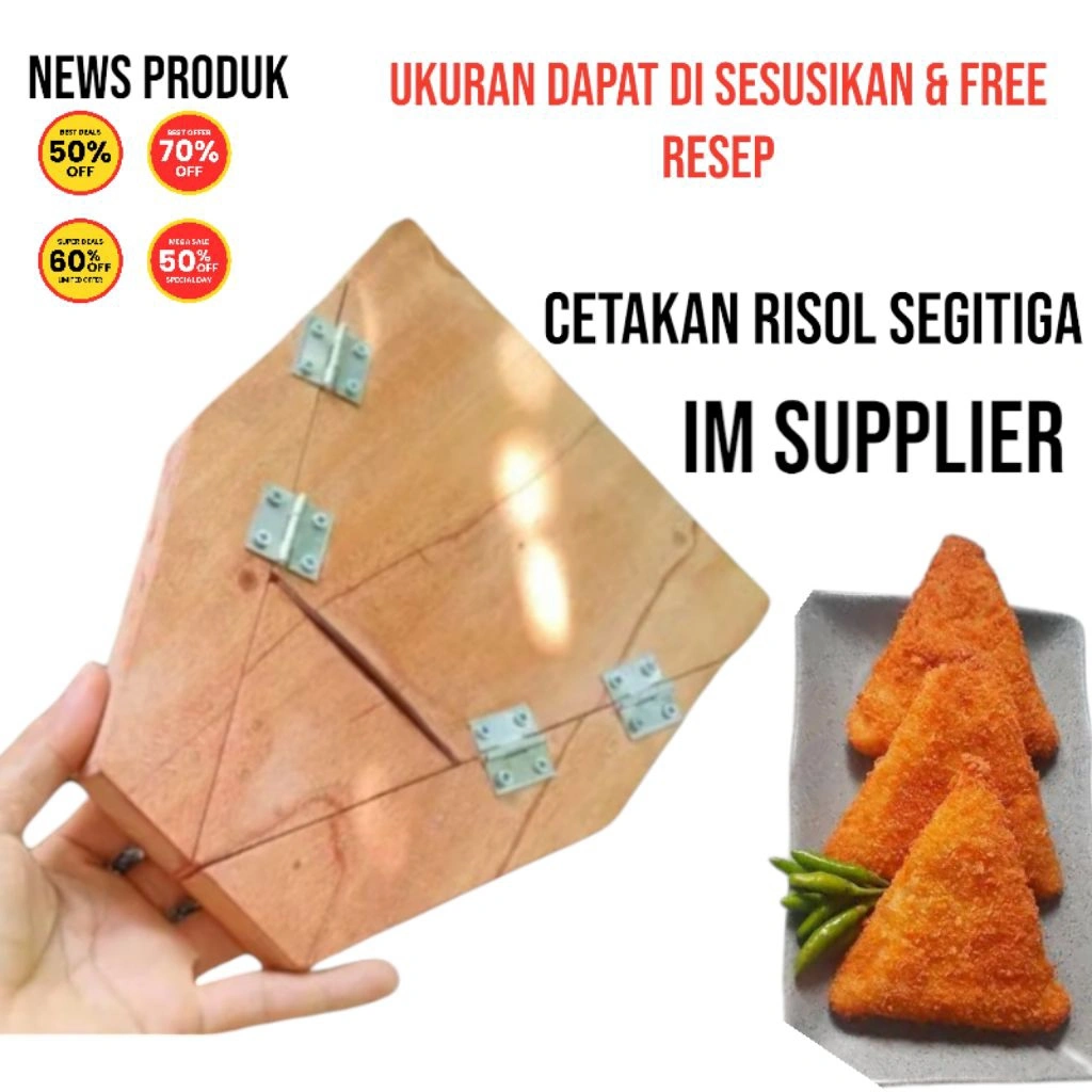 papan lipat risol segitiga untuk semua ukuran risolis