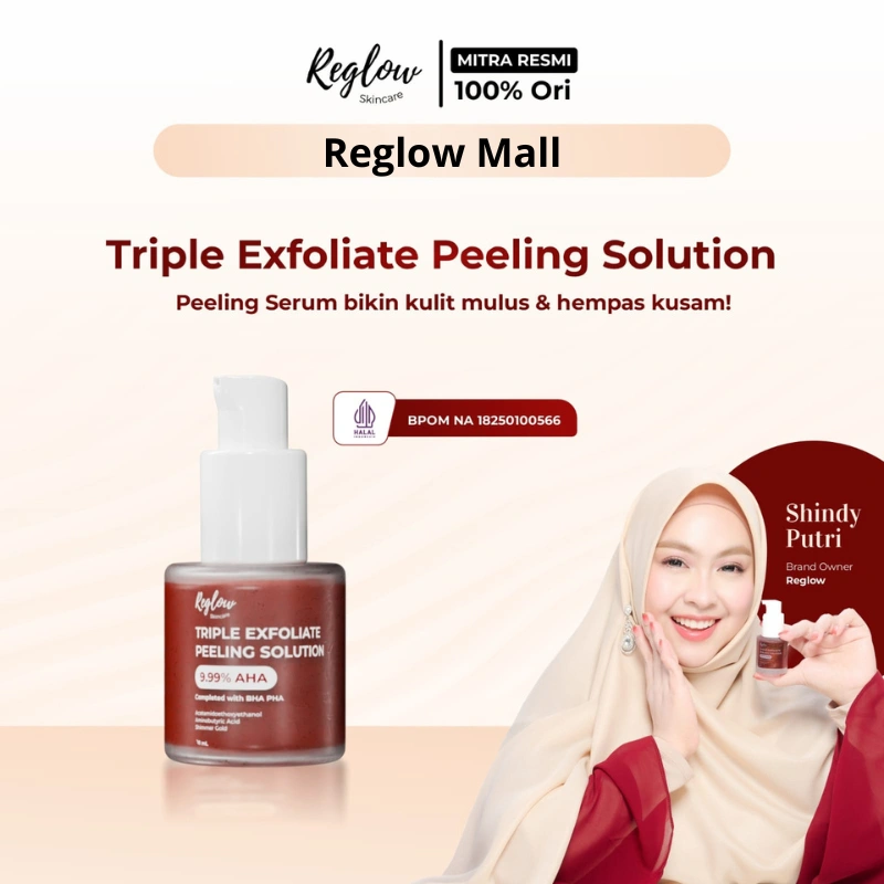 Reglow Peeling Serum Triple Exfoliate Solusi Angkat Sel Kulit Mati - Mencerahkan wajah - Flek hitam