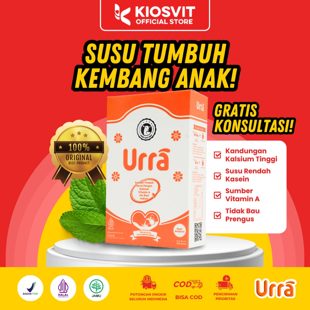 Urra - Susu Kambing Saanen Solusi Tumbuh Kembang Anak 200gr