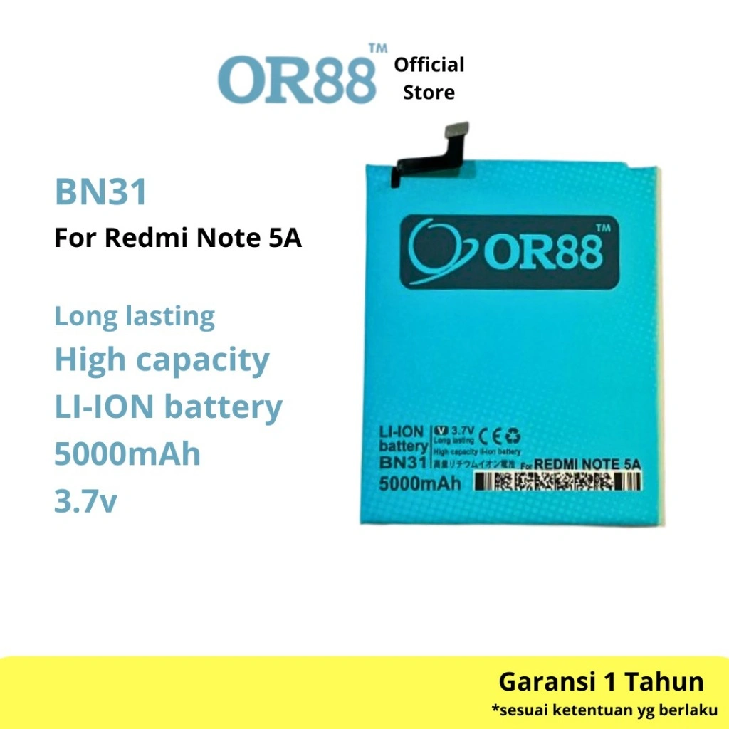 OR88 baterai batre battery double power xiaomi redmi note 5A /mi 5x / mi5x / mi A1 / redmi S2 / BN31