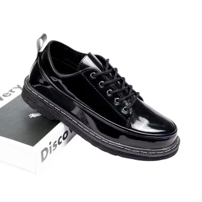 Original Terbaru Sepatu Hitam Carlos Docmart Pria Dan Wanita Unisex Karet Premium Quality Sepatu Kerja Pantofel Formal Shoes Casual Cowok Cewek
