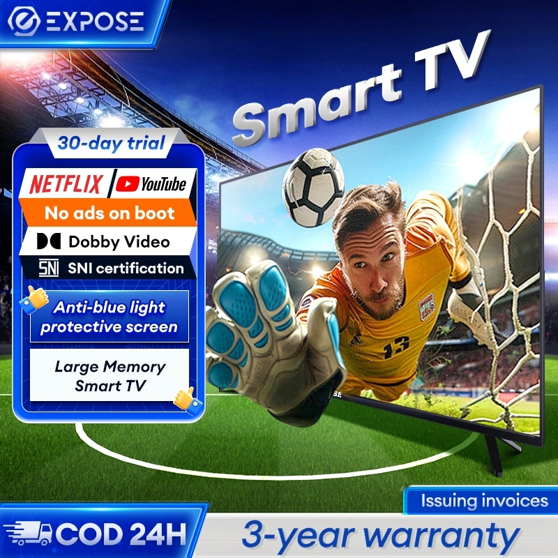 Smart TV 32 Inch TV Digital 32 Inch TV Android Television-Netflix/YouTube Browser WiFi/HDMI/USB