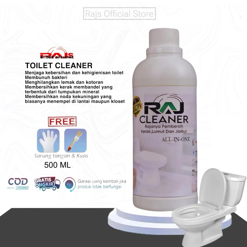 RAJS TOILET CLEANER PEMBERSIH NODA KERAK KERAMIK KAMAR MANDI ALAT DAPUR / Kloset/ wastafel DLL 500ML