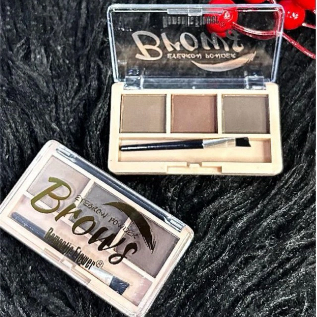 Eyebrow Powder Romantic Flower  3 Color Palette - Brows 0538