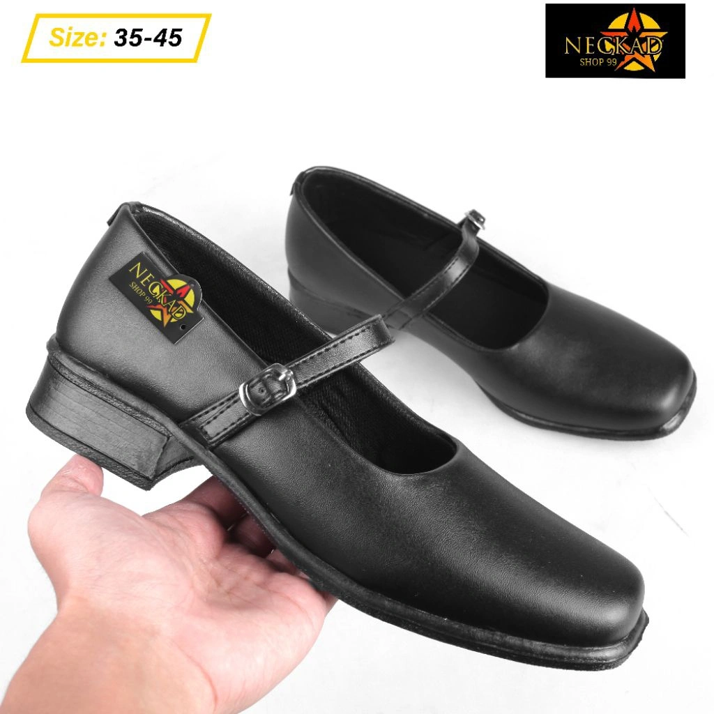 Neckad Sepatu PDH Paskibra Wanita Dinas Polwan Kerja Kantor tali gesper