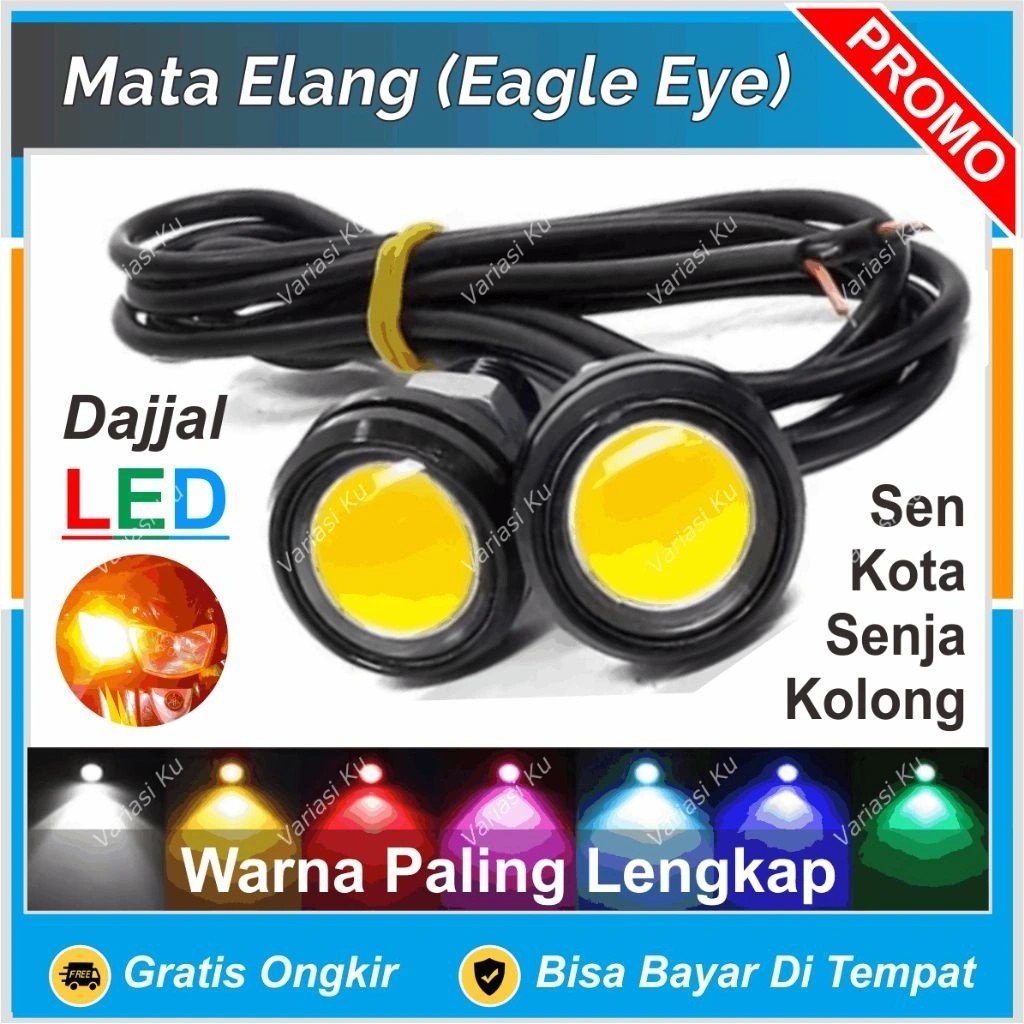MATA ELANG LED LAMPU EAGLE EYE 23 MM SENJA SEIN KOLONG MOTOR MOBIL