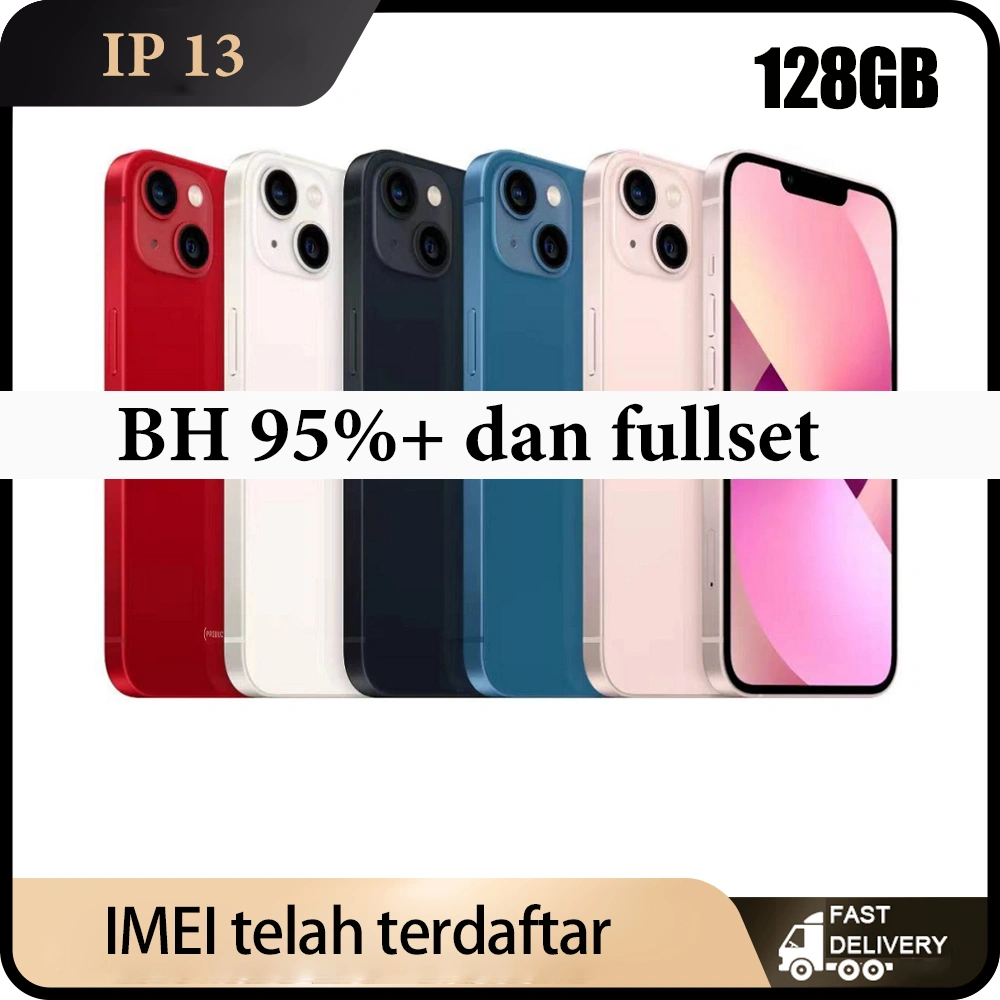 IP 13 128GB/256GB Second BH 95%+ ORIGINAL 100% | MULUS NORMAL FULLSET Kondisi Perfect
