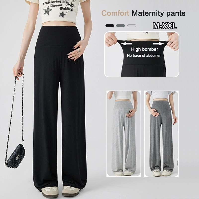 Celana High wist Ibu Hamil Jumbo Lebar Kaki Celana Bumil Maternity Pants Premium Nyaman Elastis 903/7152