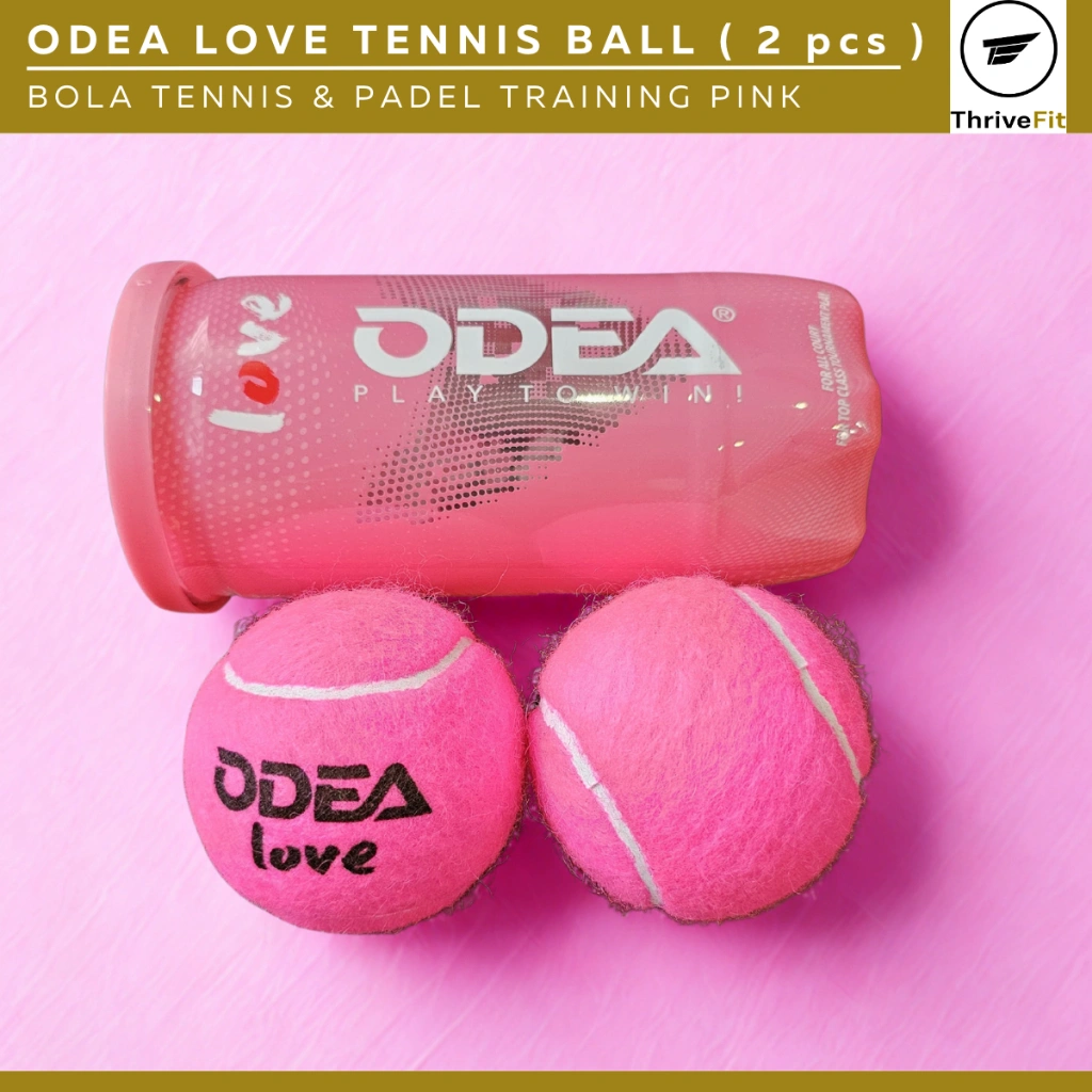 ODEA LOVE Tennis & Padel Training Ball / Bola Tennis & Training Padel Odea Love - PINK (2pcs)