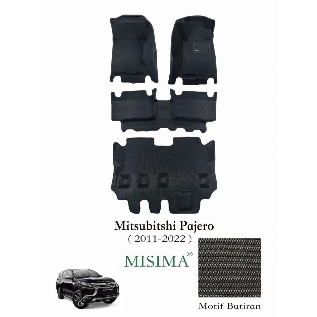 Karpet Mobil MISIMA Mitsubishi Pajero/Karpet 5D Anti Slip+Waterproof Premium Quality