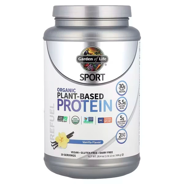Garden of Life, Sport, Organic Plant-Based Protein, Vanilla 806g