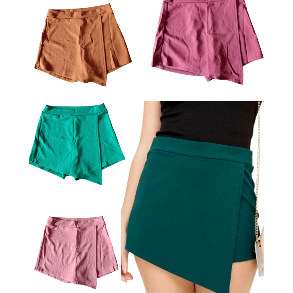 Rok Celana Pendek Wanita Gaya Korean Bahan Tebal