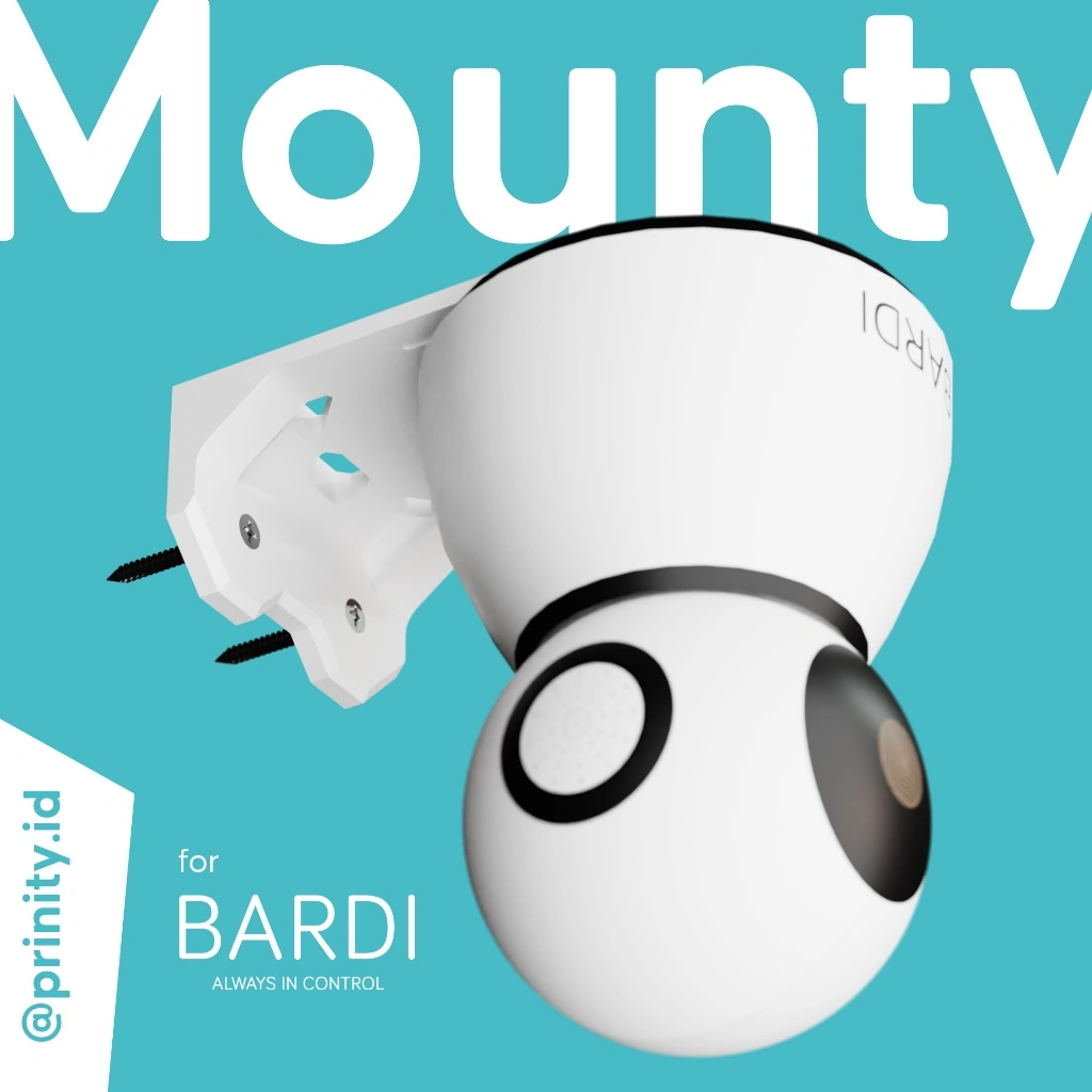 BARDI PTZ IP Camera Wall Mount Bracket Holder Smart Camera 360 CCTV Holder Dudukan Security Camera untuk Kamera Pengintai BARDI Smart Indoor PTZ IP Camera